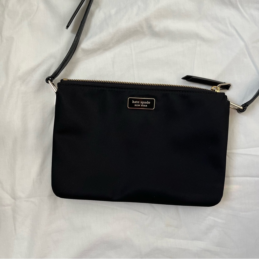 Kate Spade Black Crossbody Bag with Minimalist Design